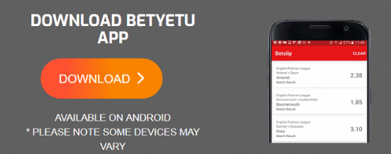 BETYETU MOBILE app download - bookmaker.co.ke