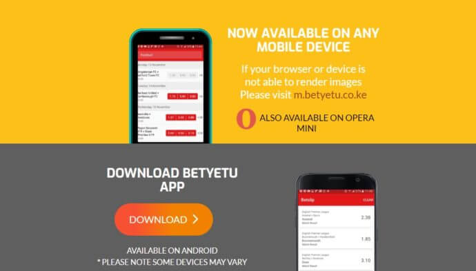 official Betyetu app