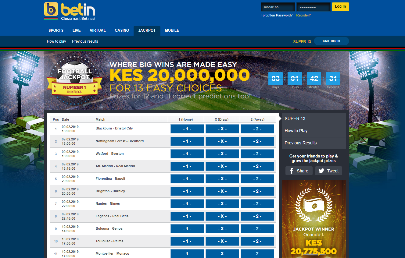 Betin tips today
