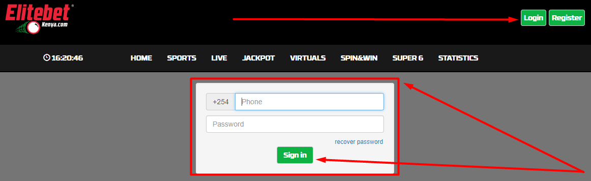 Elitebet login