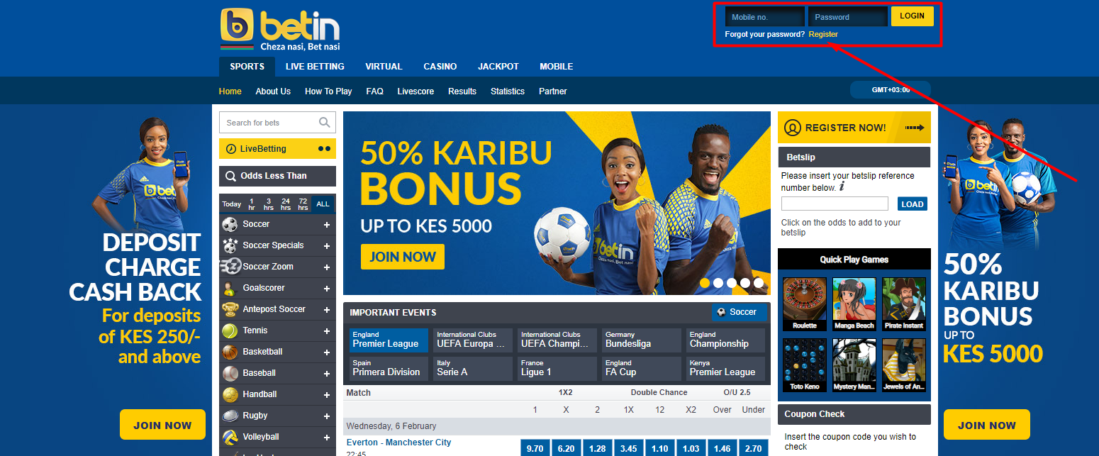 Betin registration