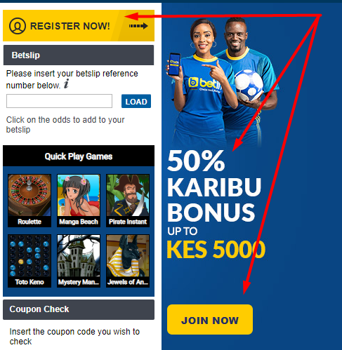 Betin login in Kenya